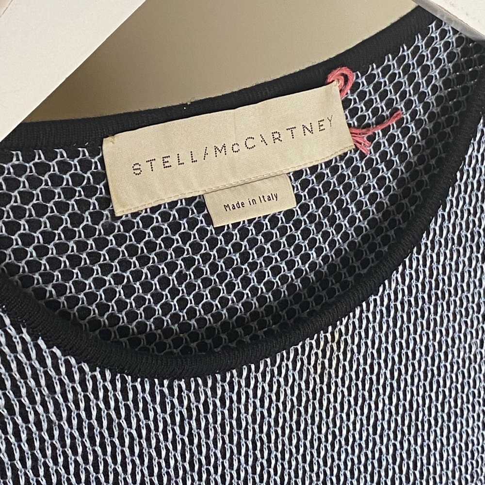 Blue Stella McCartney Asymmetrical Woven Tank Top size 40